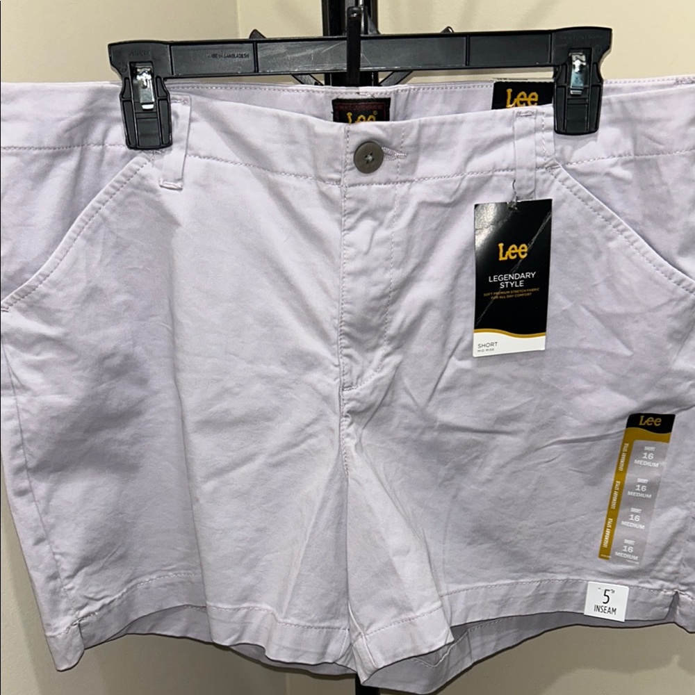 NWT Lee Women's Light Lavender Shorts